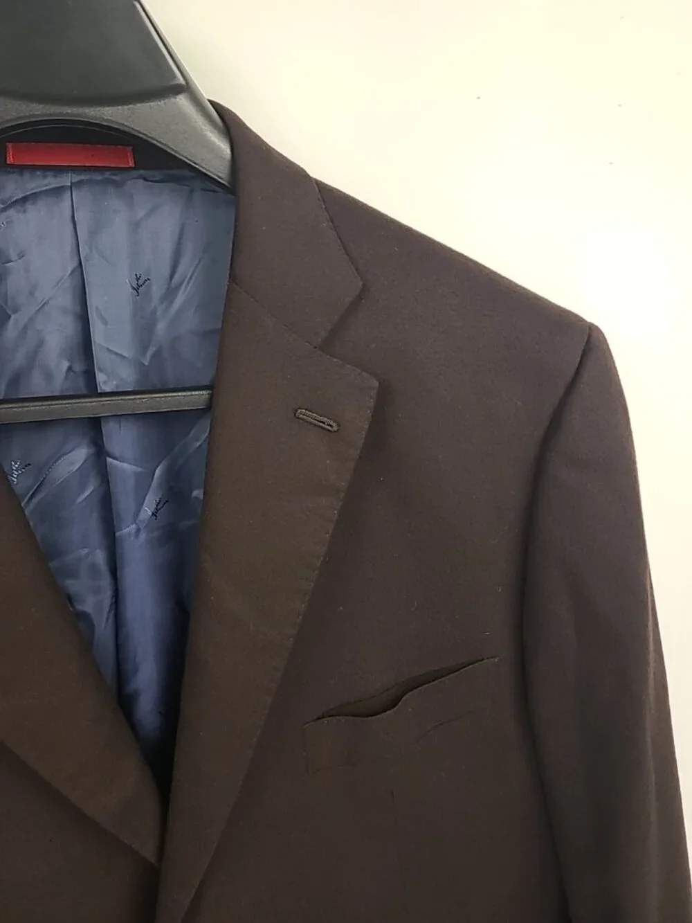 Isaia Napoli 2 Button Aqua Cashmere Sports Coat Blazer 48L